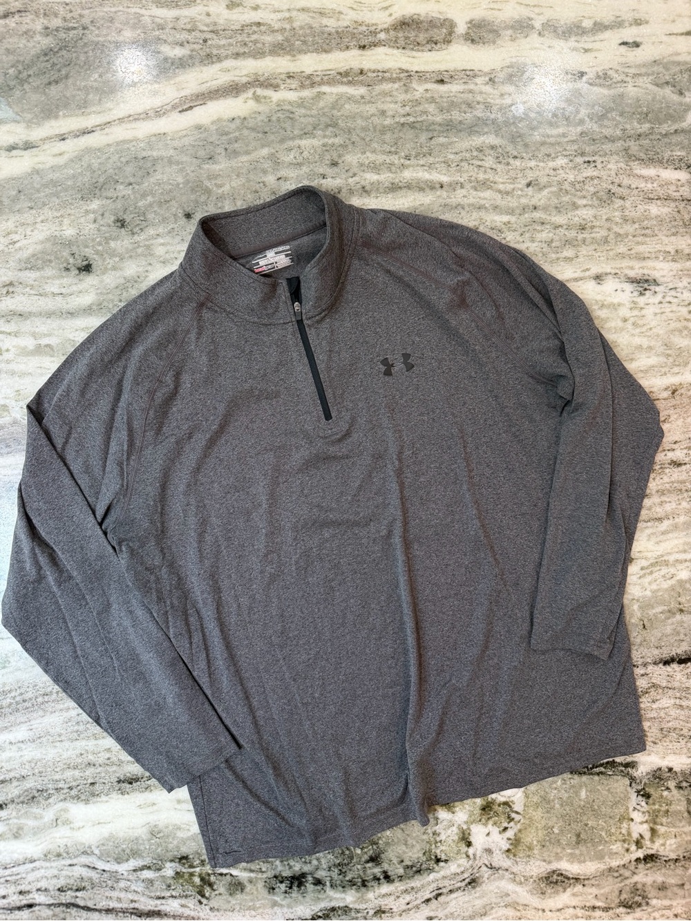 Under Armour Gray Quarter-Zip Performance Long Sleeve Shirt